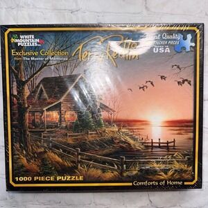 NOS 2012 Terry Redlin Comforts of Home 1000 Piece White Mountain Puzzles SEALED